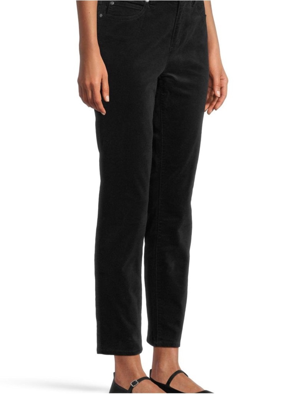 NEW Eileen Fisher Women's Black High Waisted Slim Ankle Jeans Plus 1X